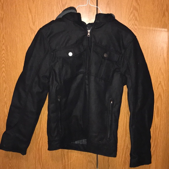 Black Hooded Jacket - Picture 1 of 2